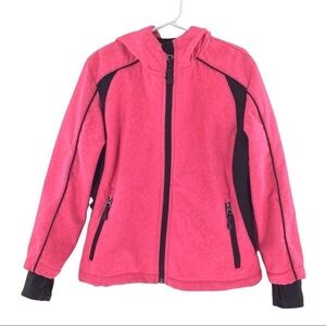 Suozu Girl’s Pink and Black Muted Animal Print Coat